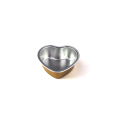 High quality heart shaped aluminum foil container/food container